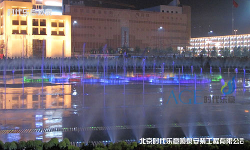 石家莊省委廣場音樂噴泉